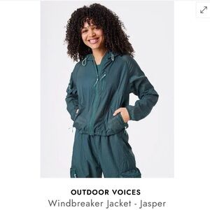 Outdoor Voices Jasper Windbreaker Green